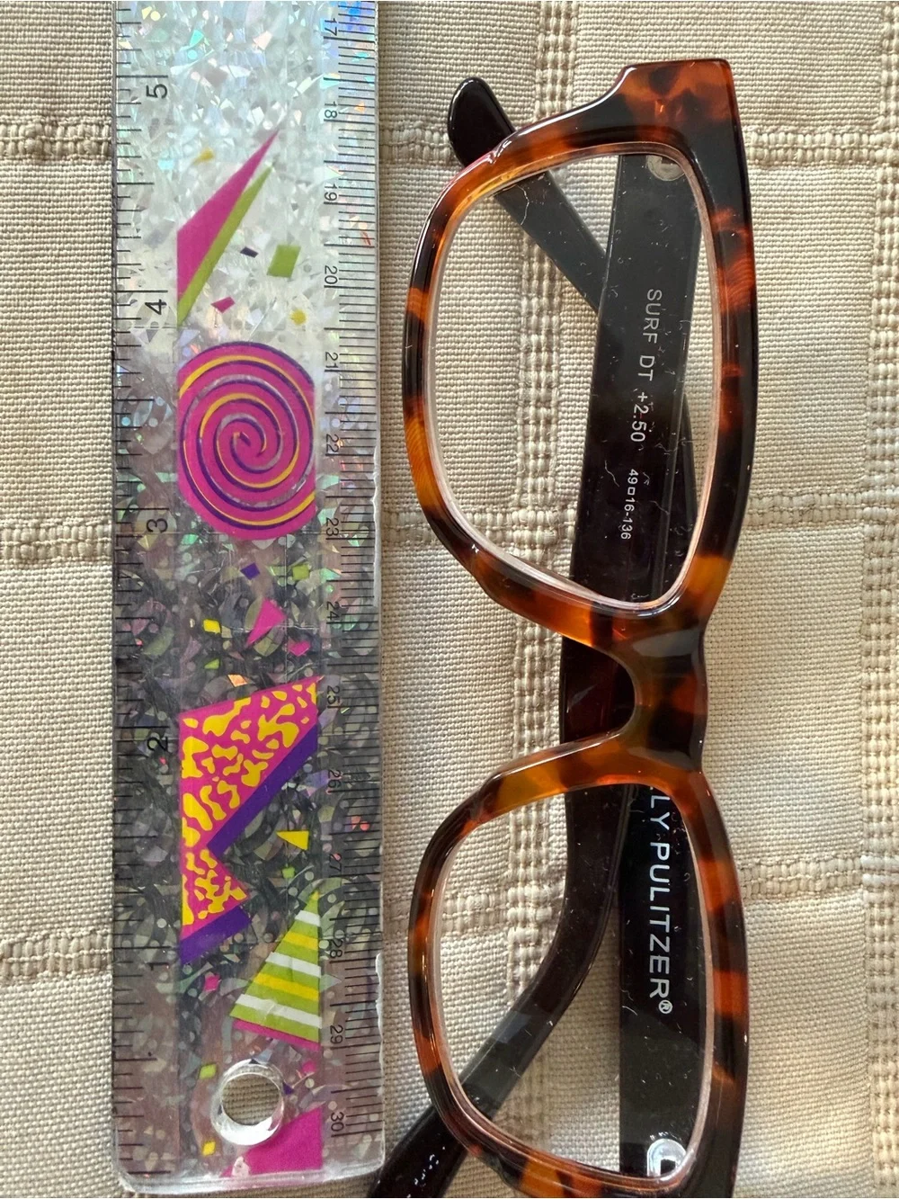 Lilly Pulitzer Tortoiseshell Rectangle Reading Glasses